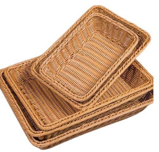 سبت عيش راتان مربع 30*30سم احمر