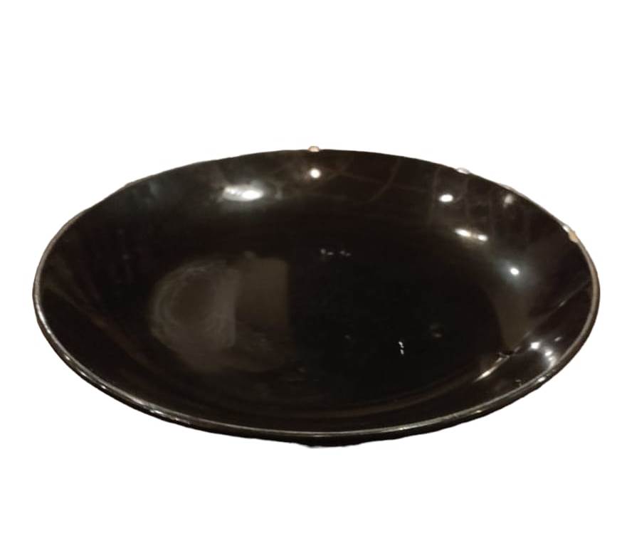 طبق 23 سم اسود جليز