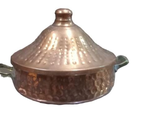 [10004447] طاجن نحاس احمر بالغطاء 14 سم