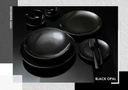 BW - 10221  -  CHROME DOTS طبق ووك عميق 21 سم اسود + بنى اسيوى - فرز اول فتحى محمود
